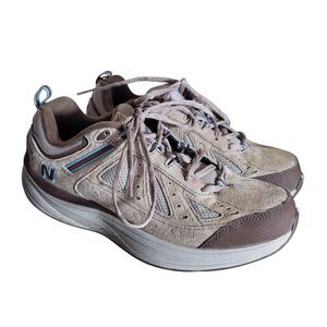 New Balance Rock and Tone Walking Sneakers Women's Size 10 Brown Suede Leather